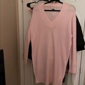 V-Neck Pink Sweater